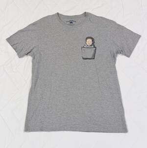 Chowdaheadz Bill Belichick 'Pocket Bernie' Style Gray Graphic T-Shirt